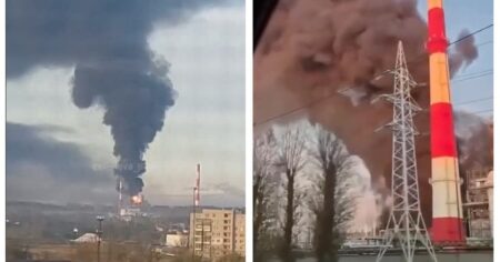 У Росії спалахнув Ново-Ярославський НПЗ: фото пожежі