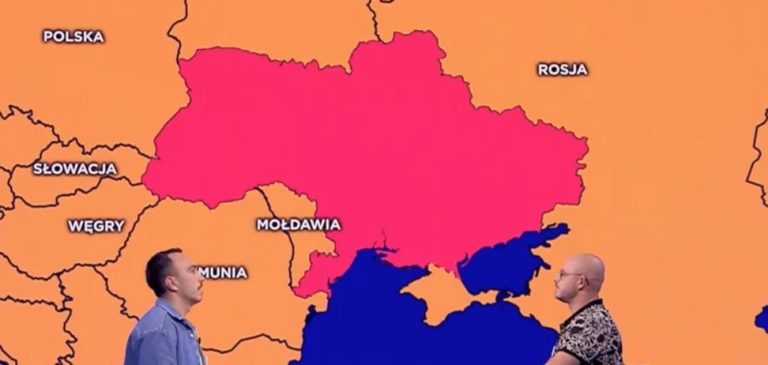 У Польщі телеканал показав карту України без Криму. Фото