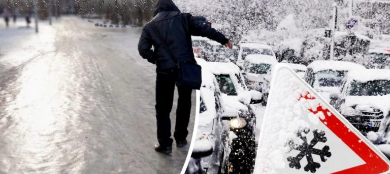 Київ замело, на дорогах ожеледиця: містян попереджають про небезпеку